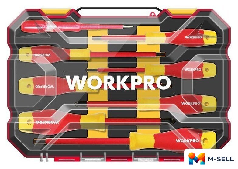 Набор отверток Workpro WP204700 (8 предметов) - Изображение №1 — Мульти e-магазин M-SELL