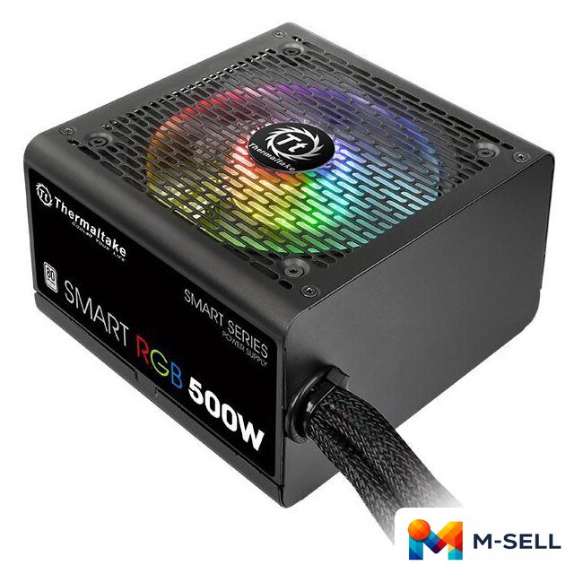 Блок питания Thermaltake Smart RGB 500W SPR-500AH2NK-2 - Изображение №1 — Мульти e-магазин M-SELL