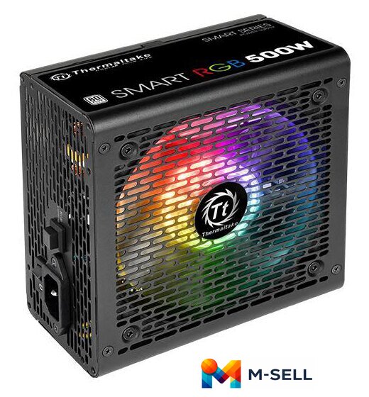 Блок питания Thermaltake Smart RGB 500W SPR-500AH2NK-2 - Изображение №2 — Мульти e-магазин M-SELL
