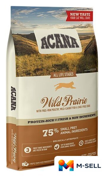 Сухой корм для кошек Acana Wild Prairie for cats (Птица с рыбой) 1.8 кг - Изображение №1 — Мульти e-магазин M-SELL