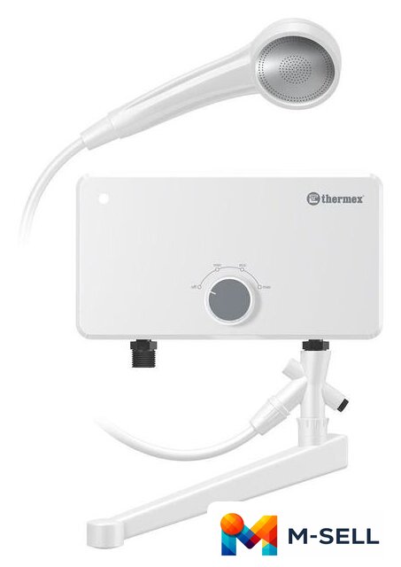 Проточный электрический водонагреватель кран+душ Thermex Urban 5500 combi - Изображение №1 — Мульти e-магазин M-SELL