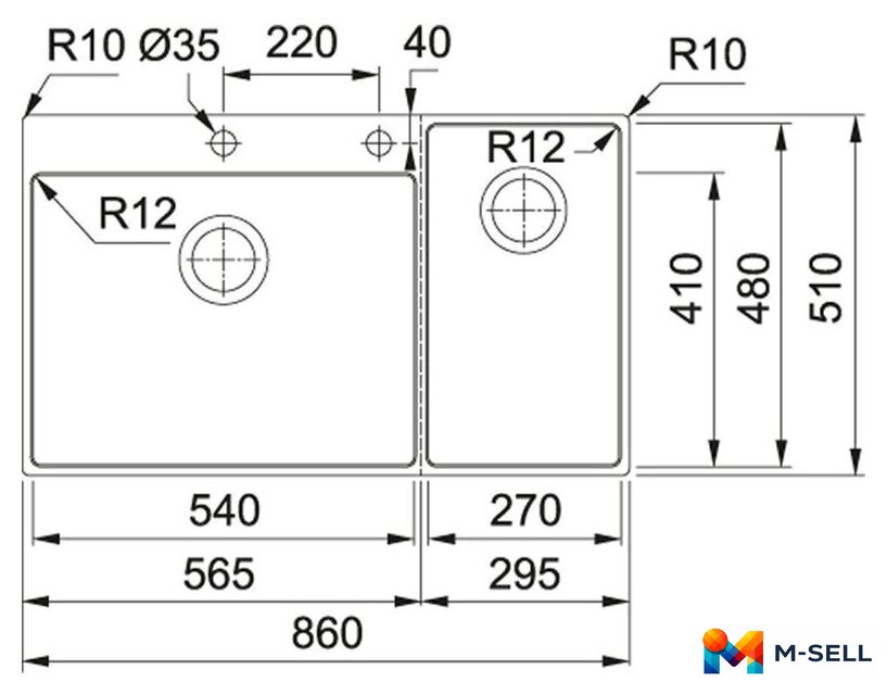 Кухонная мойка Franke Box Center BWX 220-54-27 TL 127.0538.260 - Изображение №4 — Мульти e-магазин M-SELL