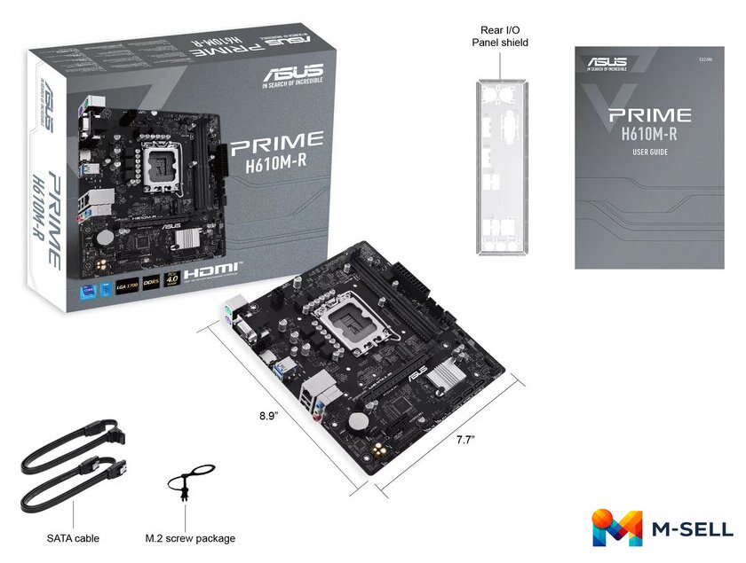 Материнская плата ASUS Prime H610M-R - Изображение №7 — Мульти e-магазин M-SELL