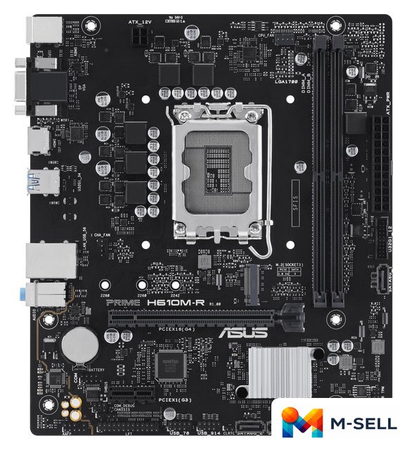 Материнская плата ASUS Prime H610M-R - Изображение №1 — Мульти e-магазин M-SELL