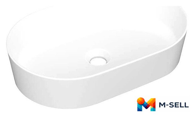 Умывальник Керамин Арена 55 ФС (белый фаянс) - Изображение №1 — Мульти e-магазин M-SELL