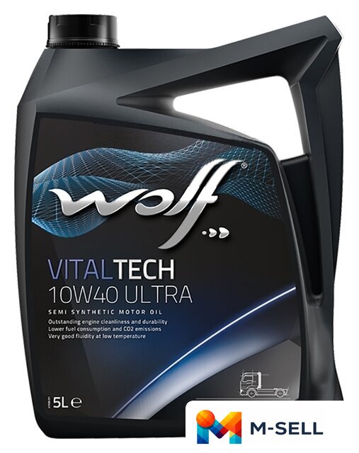 Моторное масло Wolf VitalTech Ultra 10W-40 5л - Изображение №1 — Мульти e-магазин M-SELL
