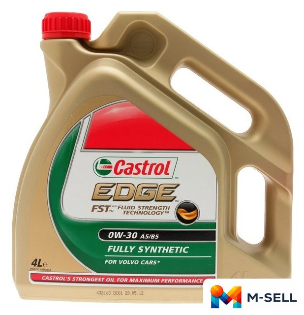 Моторное масло Castrol EDGE 0W-30 A5/B5 4л - Изображение №1 — Мульти e-магазин M-SELL
