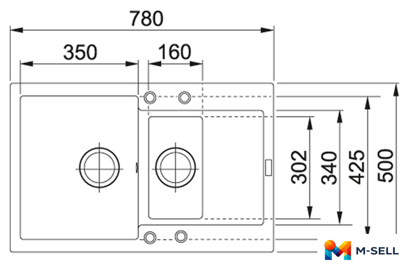 Кухонная мойка Franke MRG 651-78 (белый) - Изображение №2 — Мульти e-магазин M-SELL