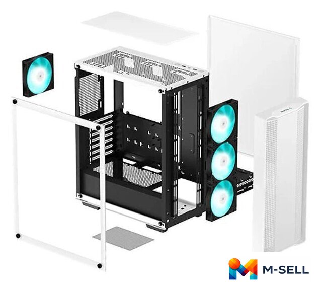 Корпус DeepCool CC560 WH V2 R-CC560-WHGAA4-G-2 - Изображение №5 — Мульти e-магазин M-SELL