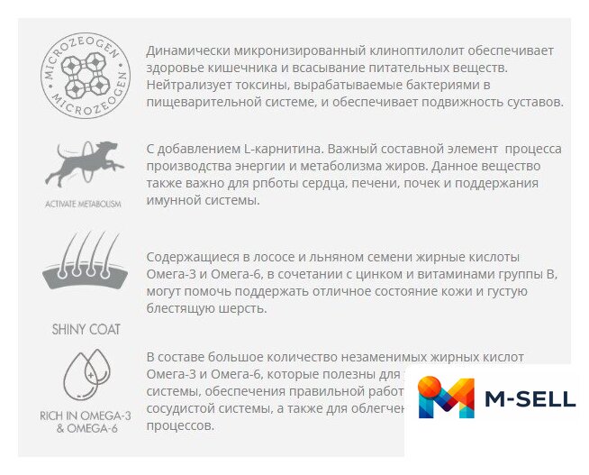 Сухой корм для собак Nature's Protection Extra Salmon Adult All Breeds NPS45752 12 кг - Изображение №2 — Мульти e-магазин M-SELL