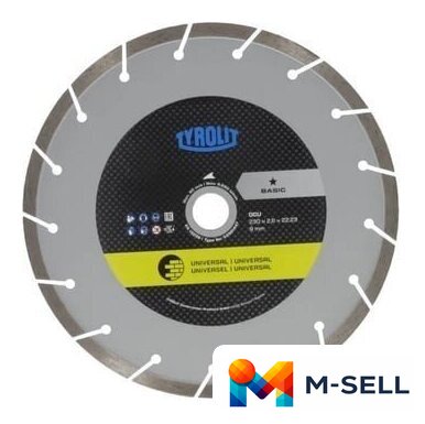 Отрезной диск алмазный  Tyrolit Basic DCU 230x2.6x22.23 34501447 - Изображение №1 — Мульти e-магазин M-SELL