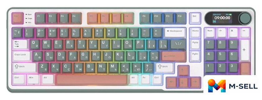 Клавиатура Royal Kludge RK-S98 RGB Clay Green (RK Pale Green) - Изображение №1 — Мульти e-магазин M-SELL