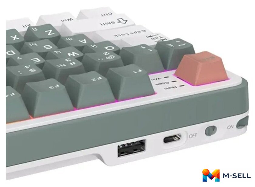 Клавиатура Royal Kludge RK-S98 RGB Clay Green (RK Pale Green) - Изображение №5 — Мульти e-магазин M-SELL
