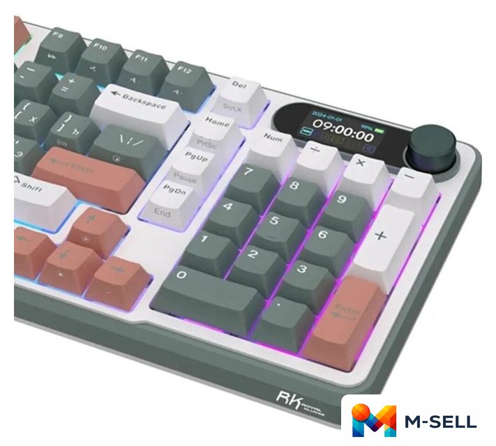 Клавиатура Royal Kludge RK-S98 RGB Clay Green (RK Pale Green) - Изображение №4 — Мульти e-магазин M-SELL