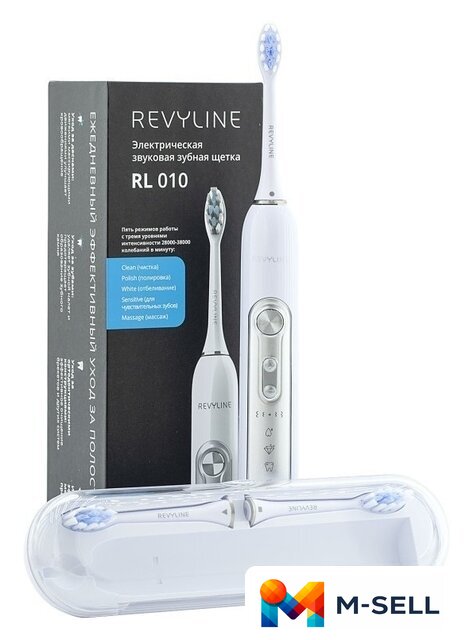 Электрическая зубная щетка Revyline RL 010 (белый) - Изображение №4 — Мульти e-магазин M-SELL
