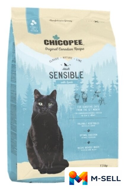 Сухой корм для кошек Chicopee CNL Sensible 15 кг - Изображение №1 — Мульти e-магазин M-SELL