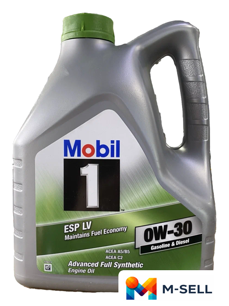 Моторное масло Mobil ESP LV 0W-30 5л - Изображение №1 — Мульти e-магазин M-SELL