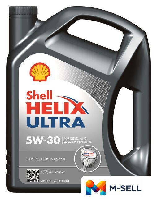 Моторное масло Shell Helix Ultra 5W-30 4л - Изображение №1 — Мульти e-магазин M-SELL