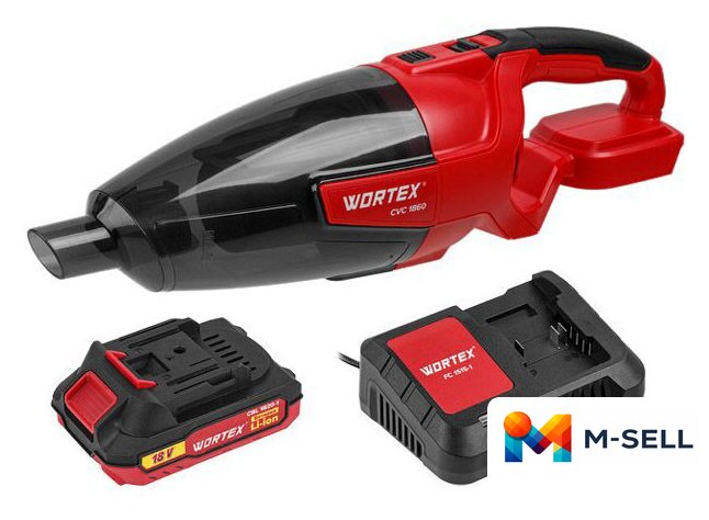 Автомобильный пылесос Wortex CVC 1860 (с 1-им АКБ) - Изображение №1 — Мульти e-магазин M-SELL