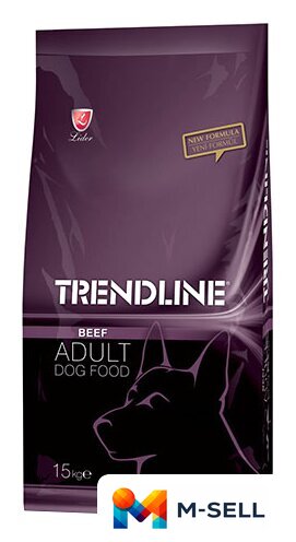 Сухой корм для собак Trendline Adult с говядиной 15 кг - Изображение №1 — Мульти e-магазин M-SELL