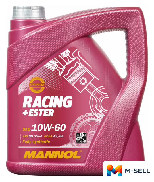 Моторное масло Mannol Racing+Ester 10W-60 4л - Изображение №1 — Мульти e-магазин M-SELL