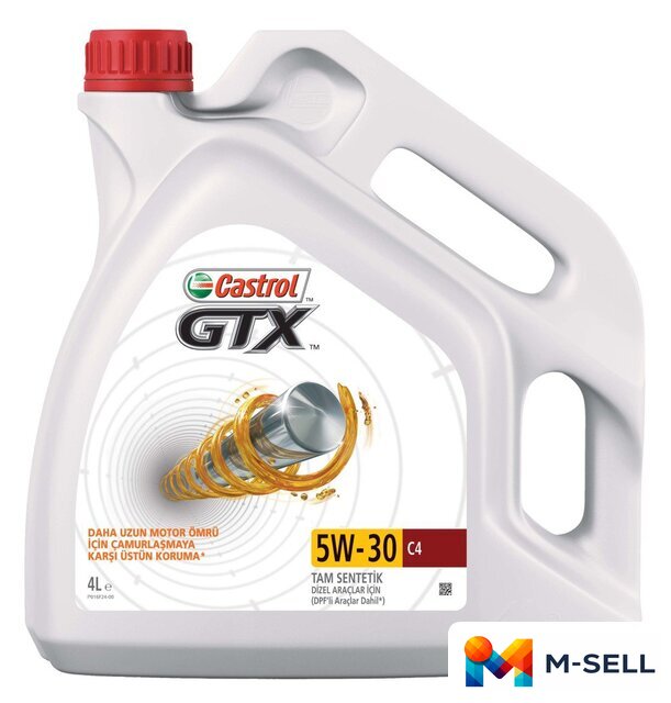 Моторное масло Castrol GTX 5W-30 C4 4л - Изображение №1 — Мульти e-магазин M-SELL