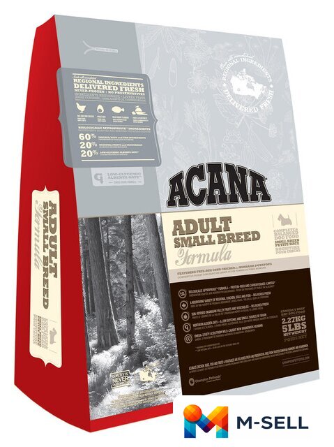 Сухой корм для собак Acana Adult Small Breed (для взрослых собак мелких пород) 6 кг - Изображение №1 — Мульти e-магазин M-SELL