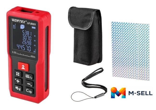 Лазерный дальномер Wortex LR 8001 LR8001002723 - Изображение №2 — Мульти e-магазин M-SELL