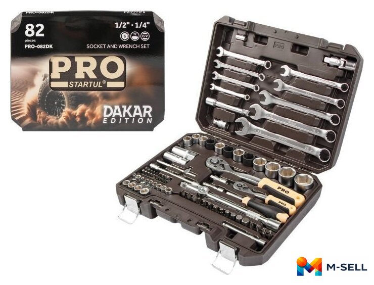Универсальный набор инструментов Startul Pro Dakar PRO-082DK (82 предмета) - Изображение №2 — Мульти e-магазин M-SELL