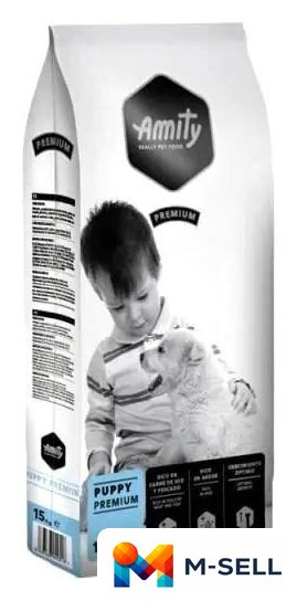 Сухой корм для собак Amity Premium Puppy для щенков (15 кг) - Изображение №1 — Мульти e-магазин M-SELL
