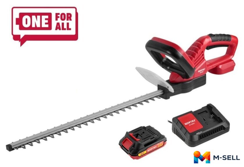Кусторез Wortex DB 5218 ALL1 XLT Set 1334652 (с 1-им АКБ) - Изображение №1 — Мульти e-магазин M-SELL
