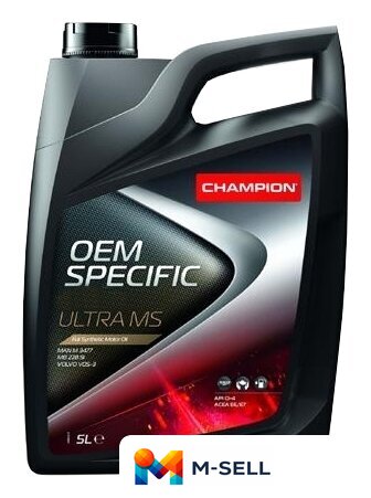 Моторное масло Champion OEM Specific Ultra MS 10W-40 5л - Изображение №1 — Мульти e-магазин M-SELL