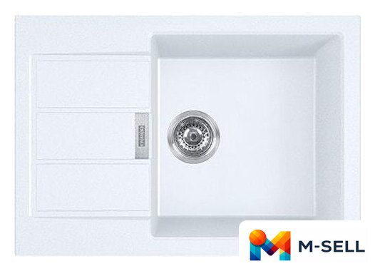 Кухонная мойка Franke Sirius 2.0 S2D 611-62 (435) Tectonite 143.0628.361 (белый) - Изображение №1 — Мульти e-магазин M-SELL