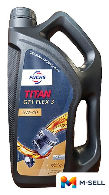 Моторное масло Fuchs Titan GT1 Flex 3 5W-40 5л - Изображение №1 — Мульти e-магазин M-SELL