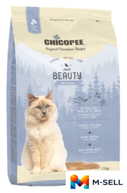 Сухой корм для кошек Chicopee CNL Beauty 15 кг - Изображение №1 — Мульти e-магазин M-SELL