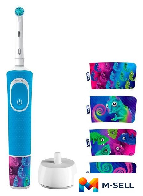 Электрическая зубная щетка Oral-B Vitality Pro Kids Chameleon D103.413.2K - Изображение №2 — Мульти e-магазин M-SELL