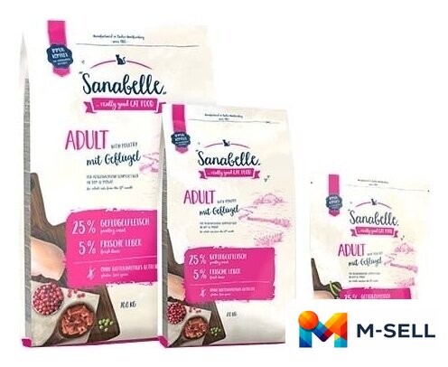Сухой корм для кошек Bosch Sanabelle Adult Poultry (Птица) 10 кг - Изображение №1 — Мульти e-магазин M-SELL