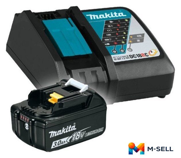 Аккумулятор с зарядным устройством Makita 191A24-4 (18В/3 Ah + 18В) - Изображение №1 — Мульти e-магазин M-SELL