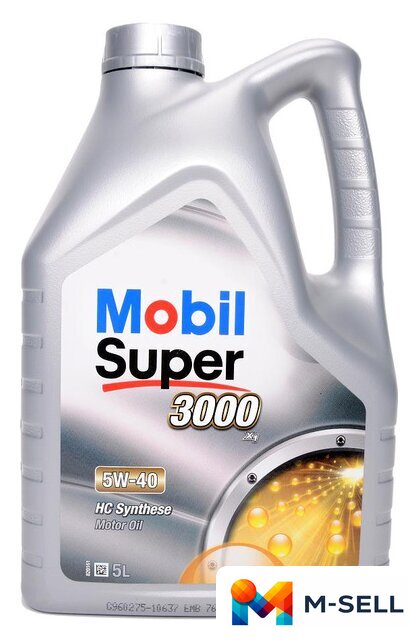 Моторное масло Mobil Super 3000 X1 5W-40 5л - Изображение №1 — Мульти e-магазин M-SELL