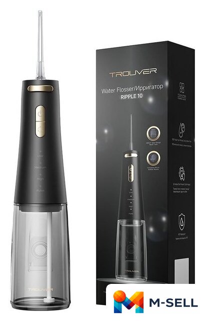 Ирригатор  Trouver Ripple 10 water flosser Black AWF14A - Изображение №1 — Мульти e-магазин M-SELL