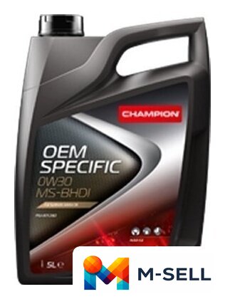 Моторное масло Champion OEM Specific MS-BHDI 0W-30 5л - Изображение №1 — Мульти e-магазин M-SELL