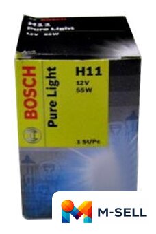 Галогенная лампа Bosch H11 Pure Light 1шт [1987302084] - Изображение №1 — Мульти e-магазин M-SELL