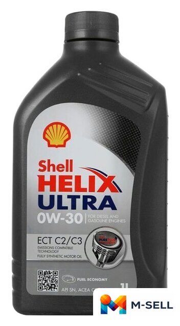 Моторное масло Shell Helix Ultra ECT C2/C3 0W-30 1л - Изображение №1 — Мульти e-магазин M-SELL