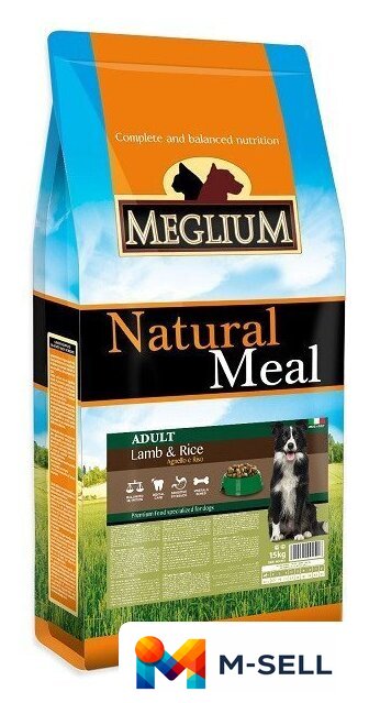 Сухой корм для собак Meglium Dog Adult Lamb MS1920 20 кг - Изображение №1 — Мульти e-магазин M-SELL