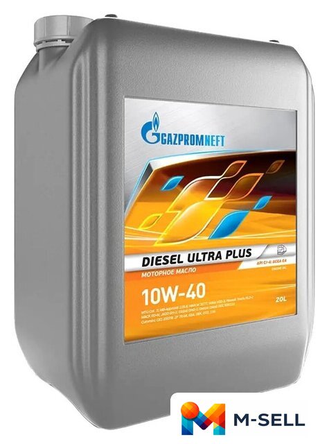 Моторное масло Gazpromneft Diesel Ultra Plus 10W-40 CI-4 20л - Изображение №1 — Мульти e-магазин M-SELL
