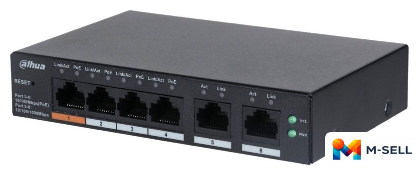 Настраиваемый коммутатор Dahua CS4006-4ET-60 - Изображение №1 — Мульти e-магазин M-SELL