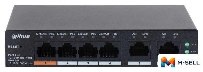 Настраиваемый коммутатор Dahua CS4006-4ET-60 - Изображение №2 — Мульти e-магазин M-SELL