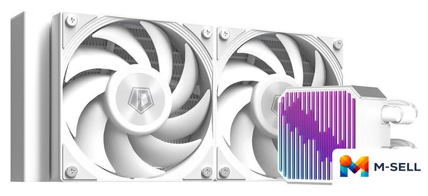 Система жидкостного охлаждения для процессора ID-Cooling DX240 Max White - Изображение №1 — Мульти e-магазин M-SELL