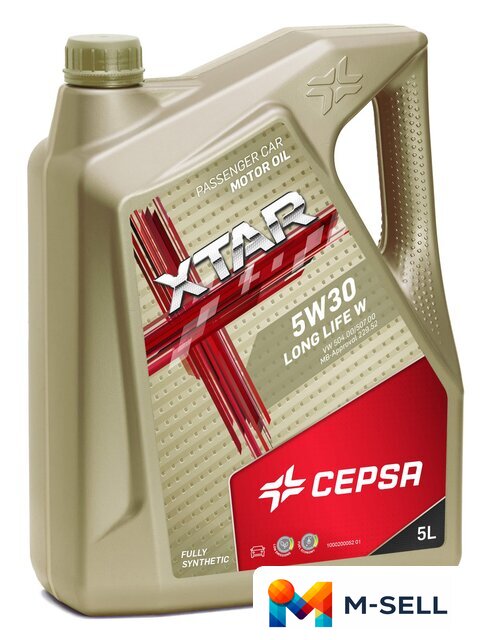 Моторное масло CEPSA Xtar Long Life W 5W-30 4л - Изображение №1 — Мульти e-магазин M-SELL