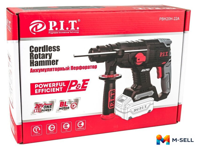 Перфоратор P.I.T. PBH20H-22A Solo (без АКБ) - Изображение №4 — Мульти e-магазин M-SELL